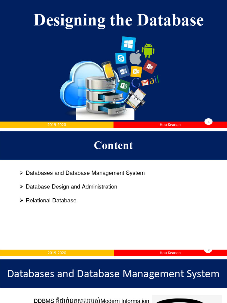 1-Designing The Database | PDF