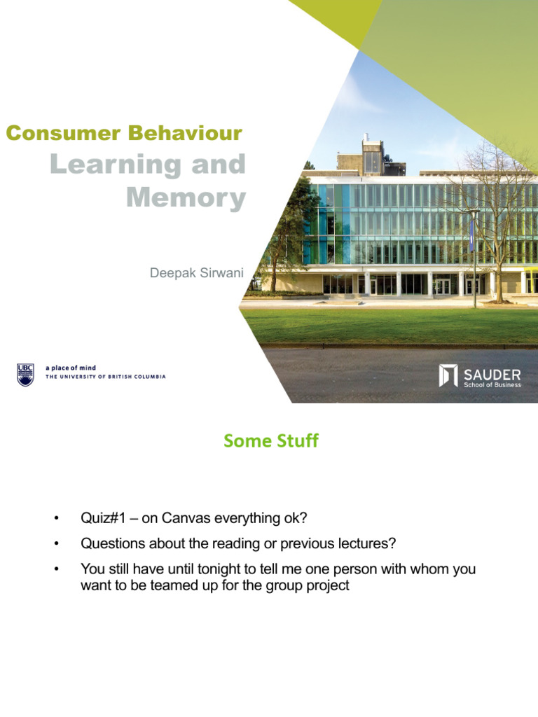 C3 Learning and Memory | PDF | Classical Conditioning | Reinforcement