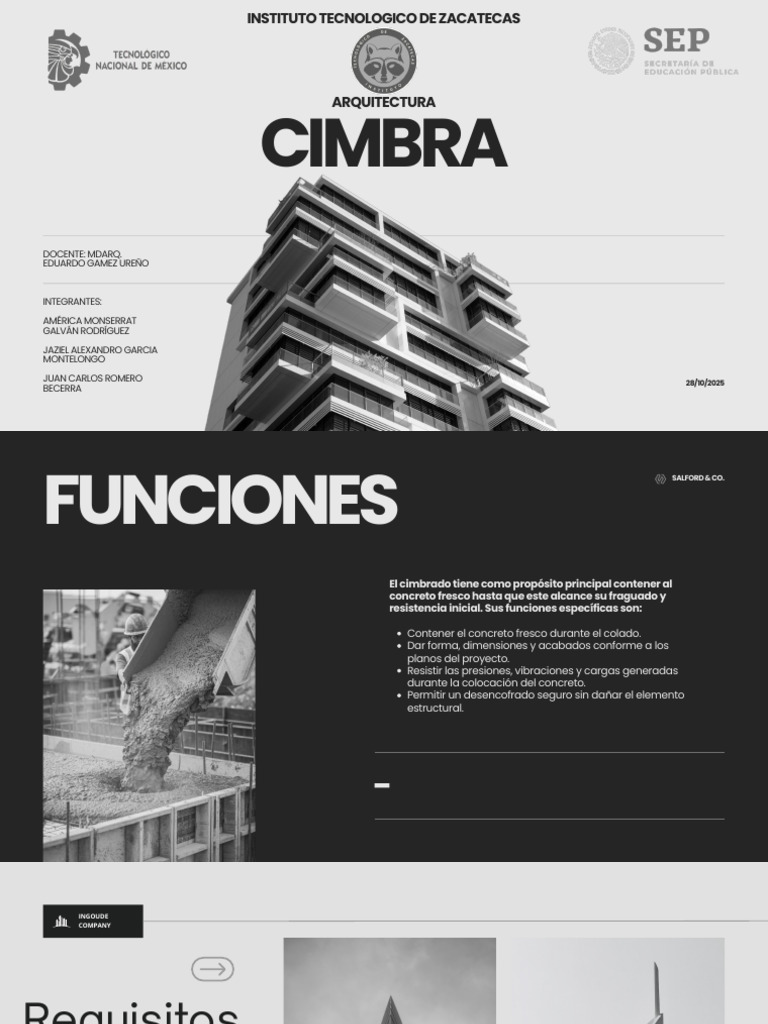 Cimbra Equipo 6 | PDF | Hormigón | Acero