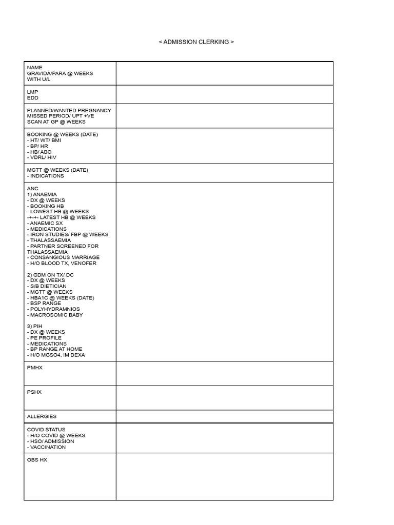 Admisson Clerking | PDF