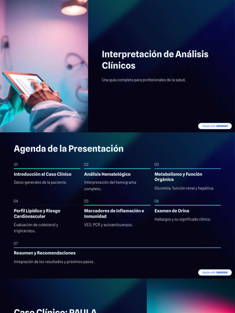 Interpretacion de Analisis Clinicos | PDF | Colesterol | Inflamación