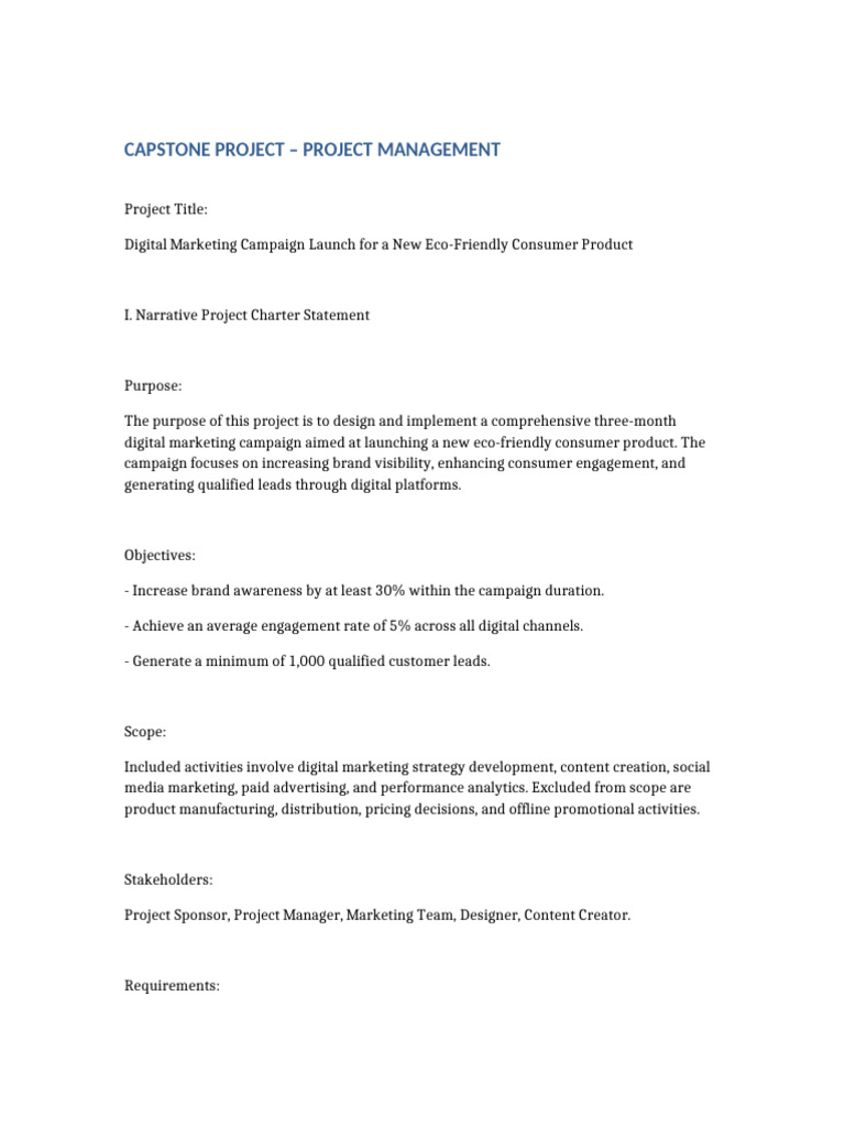 Project Project Management | PDF