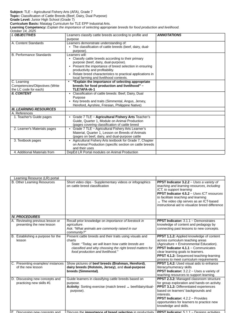 COT 1 WITH ANNOTATION - October 14, 2025 | PDF | Learning | Intelligence