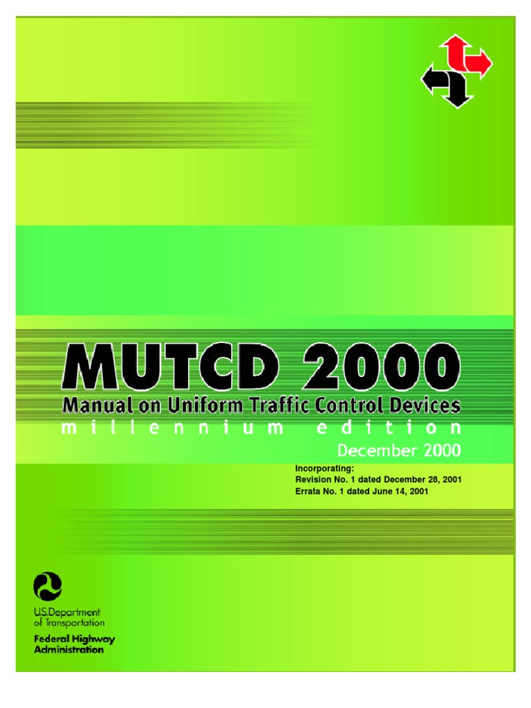 Manual On Uniform Traffic Control Devices, Dec 2000 PDF Interchange