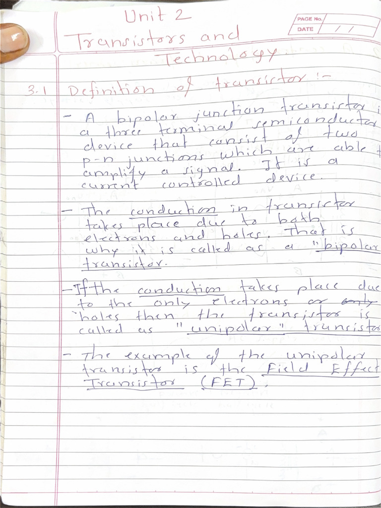 BXE Unit2 Notes-1 | PDF