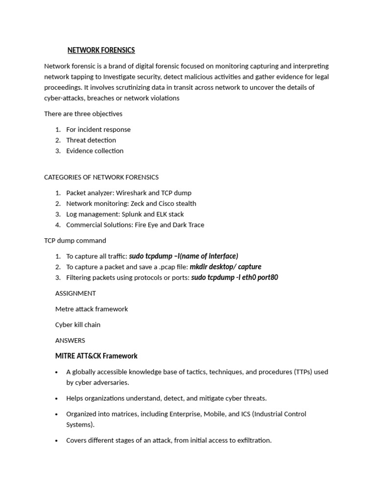 Network Forensics | PDF