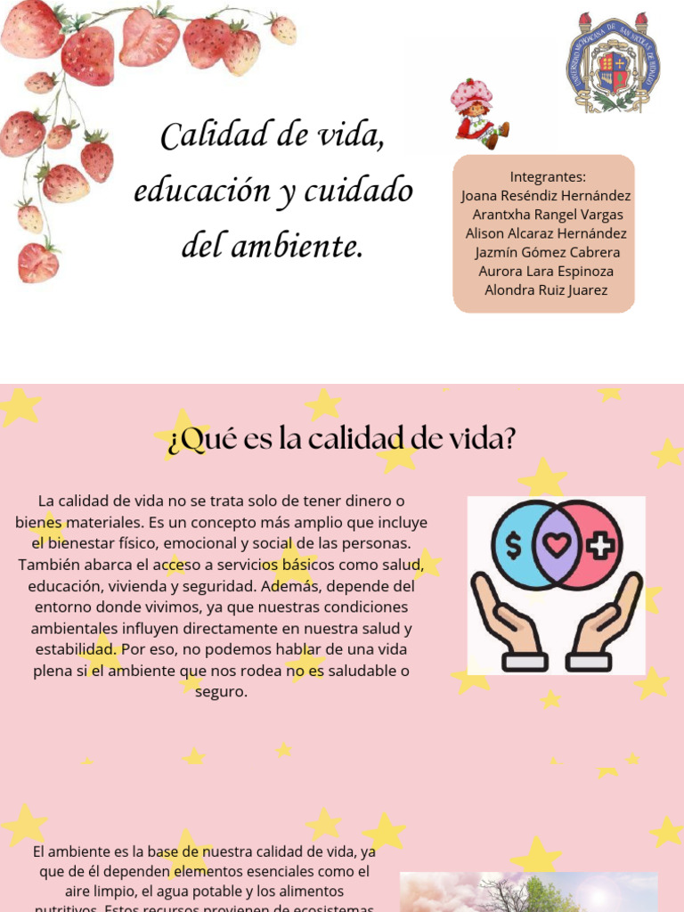 Calidad de Vida | PDF | Sustentabilidad | Entorno natural