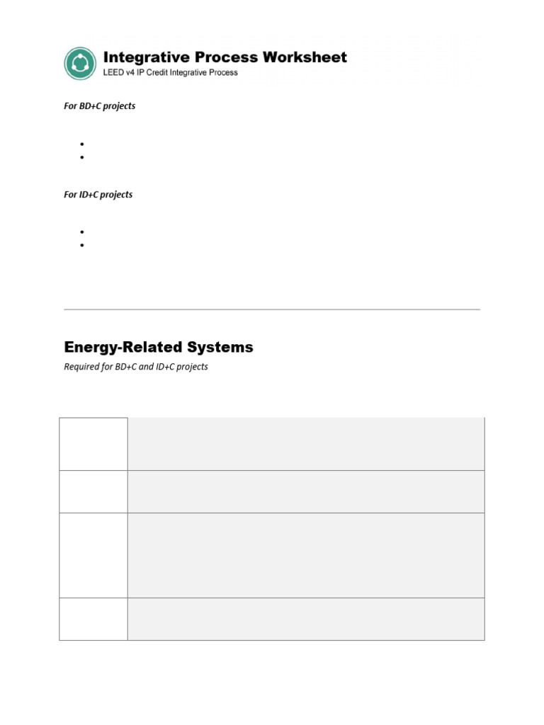 BETA - v4 - Integrative Process Worksheet | PDF | Building Insulation ...