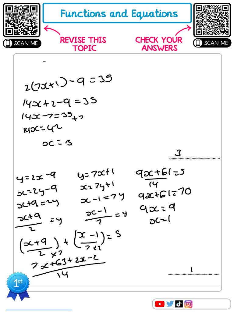 Functions and Equations Not Completed | PDF | Mathematics ...