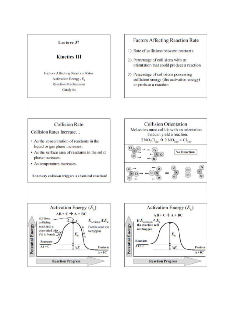 Kinetics III | PDF