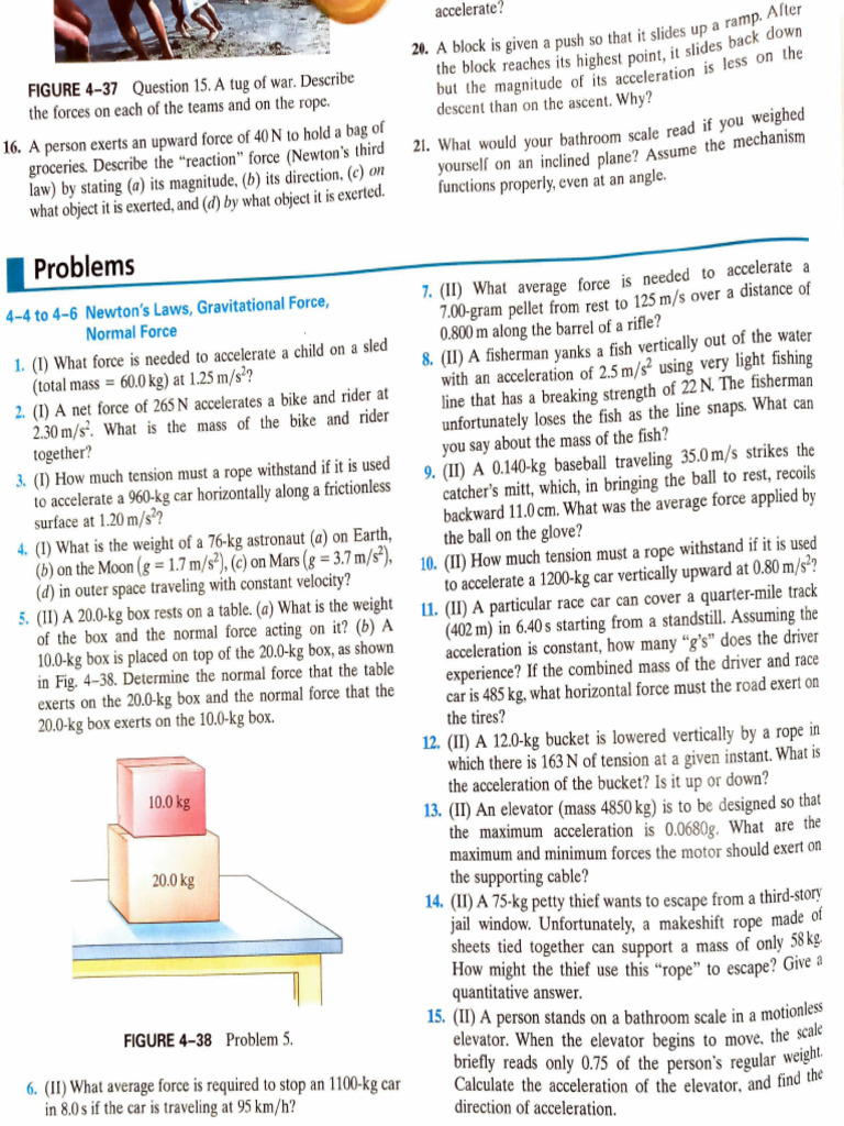 (Challenge) Extra Force Problems PDF | PDF
