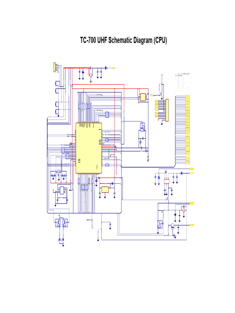 TC700 UHF Schematic Diagram (CPU) | PDF