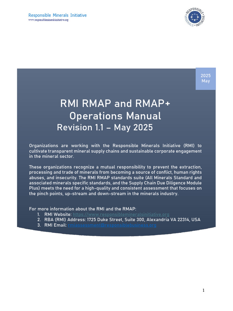 RMAP and RMAP+ Operations Manual MASTER - May 2025 | PDF