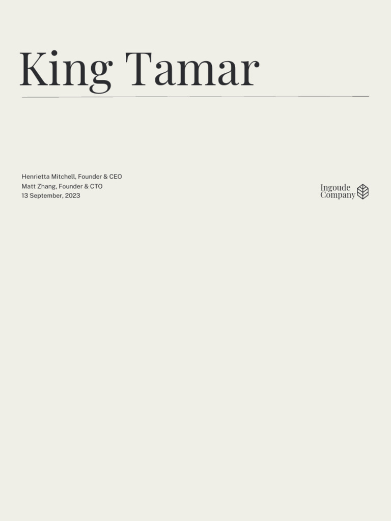 King Tamar | PDF