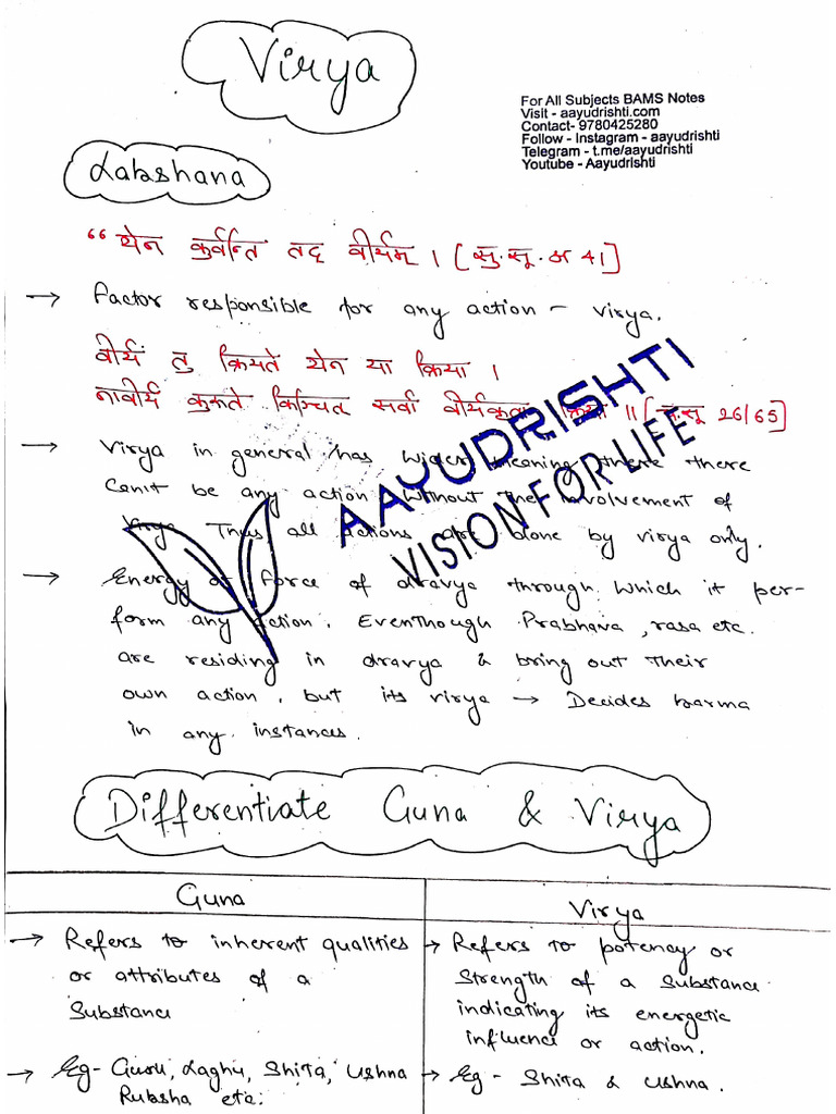 DG Notes - Virya by Aayudrishti | PDF