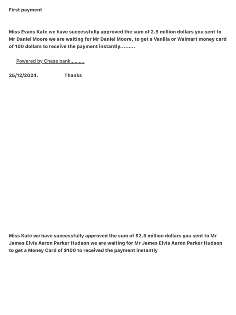 First Payment | PDF