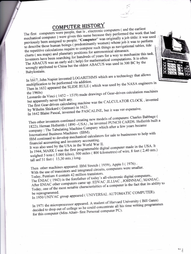 History of Computer | PDF