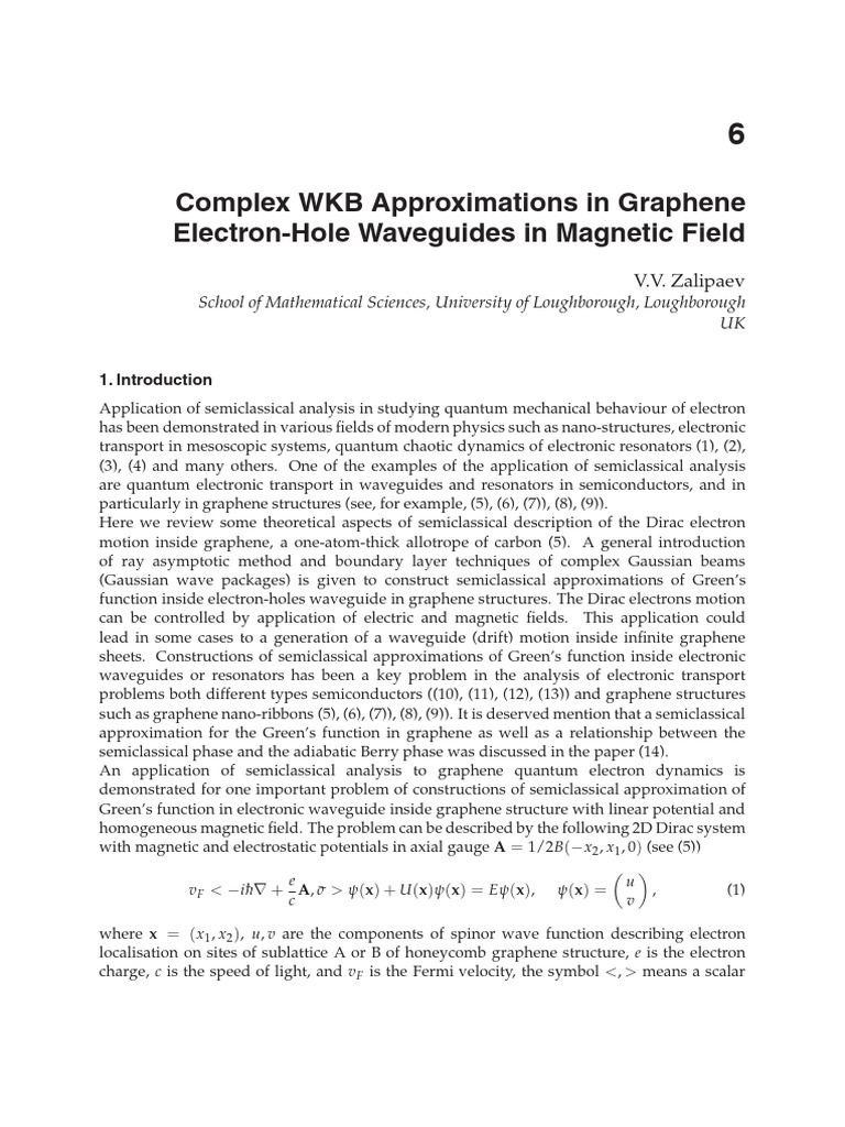 Graphene - 06 - Complex WKB Approximations in Graphene Electron-Hole ...