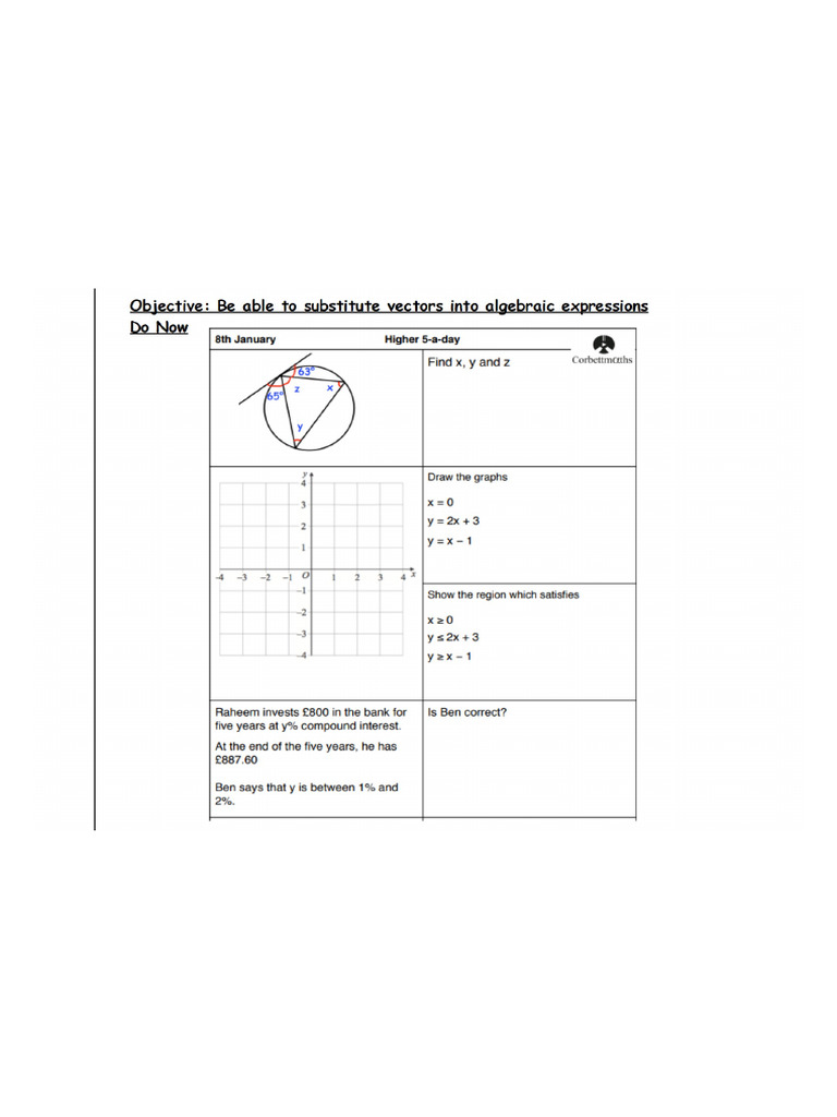 Vectors Set 1 Lesson 2 | PDF