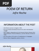Poem of Return: Jofre Rocha Analysis | PDF | Poetry
