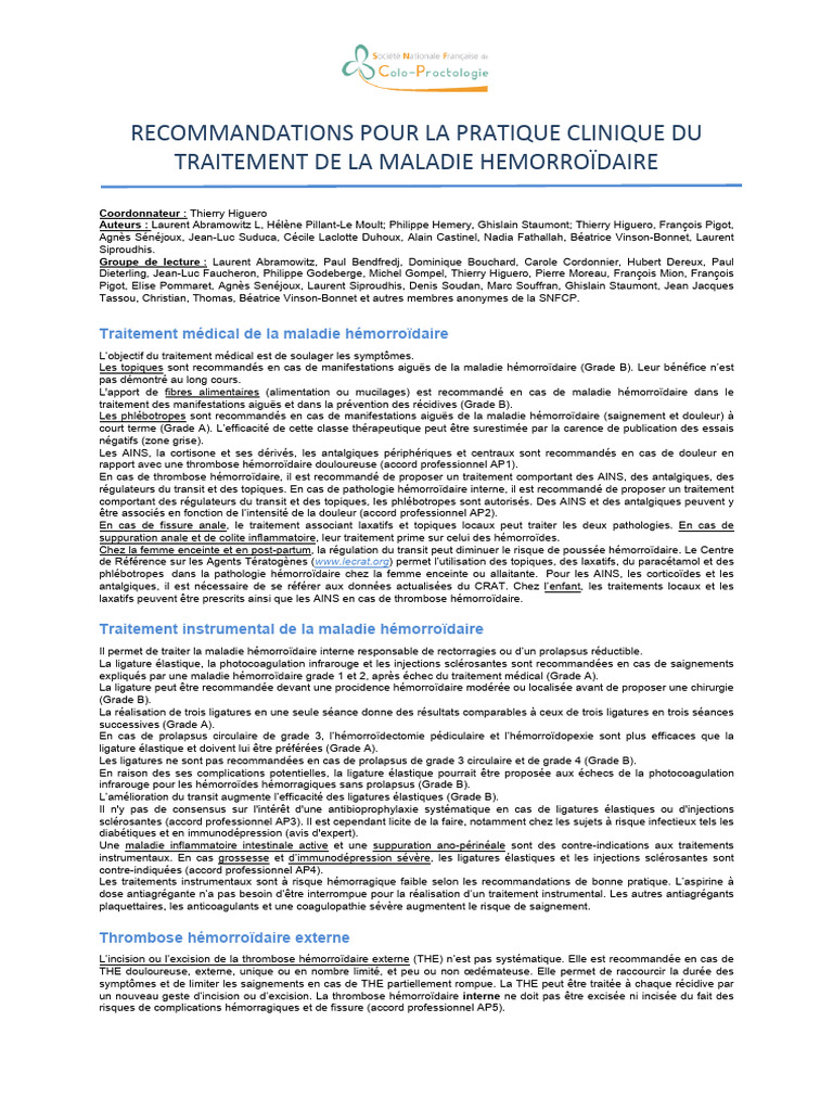 Images Commission Procto RCP Maladie Hemorroidaire | PDF | Pathologie ...