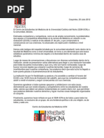 CEM UCN sobre resolución del problema Adventistas y ECOE