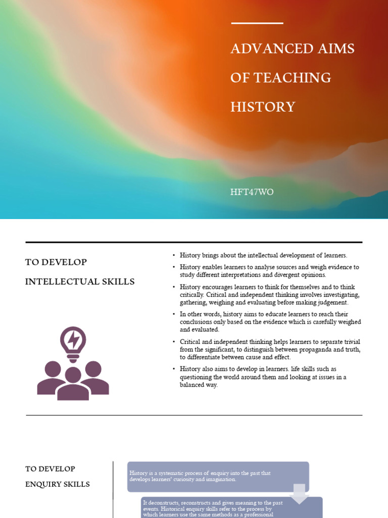 Advanced Aims of Teaching History | PDF | Empathy | Learning