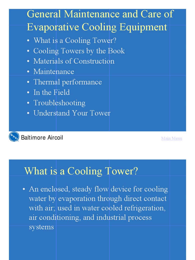 Cooling Tower Fundamentals PDF Unduh gratis PDF Air Conditioning