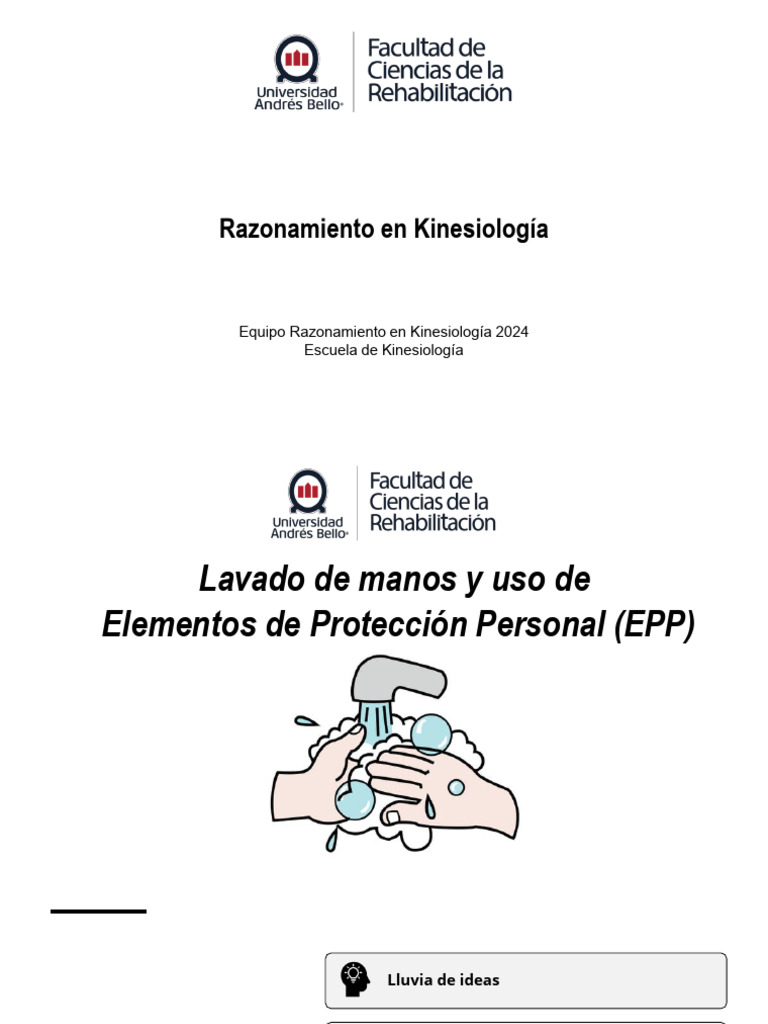 5.1 Lavado de Manos y EPP 2024 | PDF | Lavado de manos | Infección