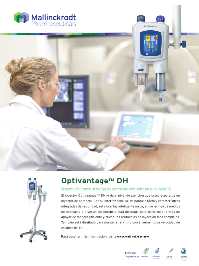 Inyector de Medios de Contraste Optivantage | PDF