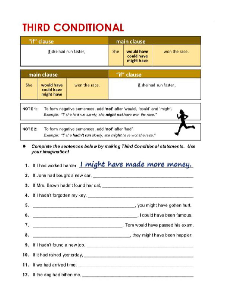 Conditional Type 3 Worksheet | PDF