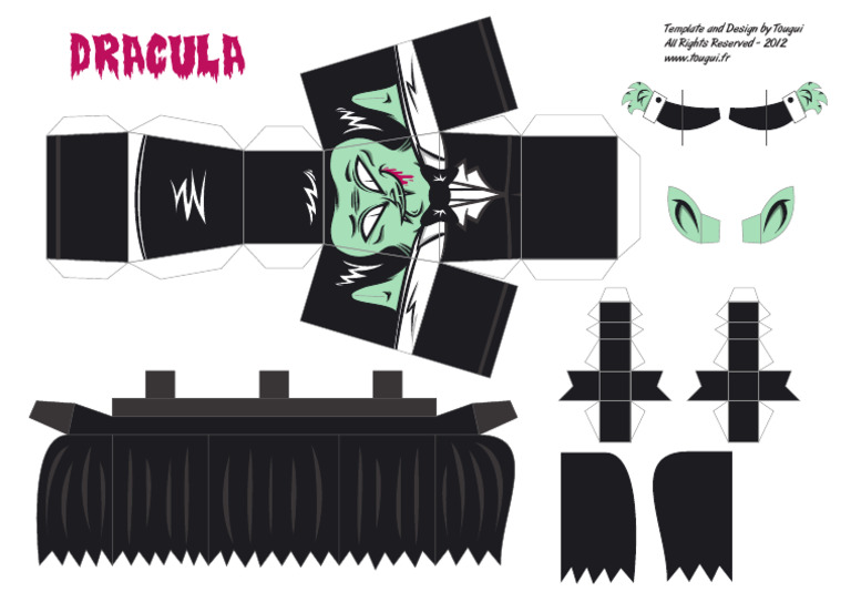 Blog Paper Toy Papertoy Dracula Template | PDF