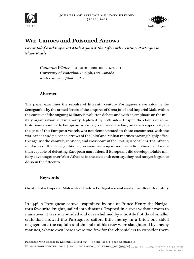 War Canoes and Poisoned Arrows | PDF | Cavalry | Infantry