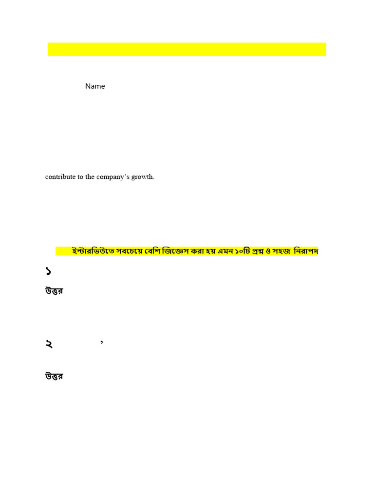 Interview Script For Senior Student Counsellor Post | PDF | Travel Visa