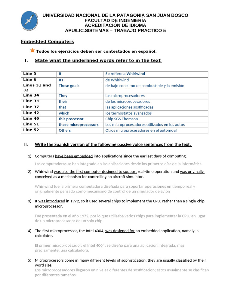 Trabajo Practico 5 | PDF | Software de la aplicacion | Hardware de la ...