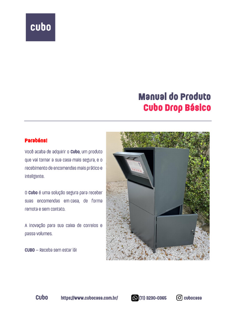 Cubo Drop Básico Manual Rev3 | PDF | Internet | Porta