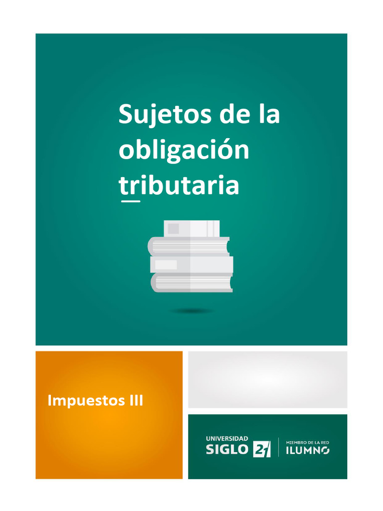 06 - Sujetos de La Obligacion Tributaria | PDF | Impuestos | Domicilio ...