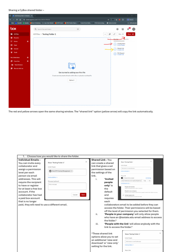 Sharing A CyBox Shared Folder | PDF | Computer File | Directory (Computing)