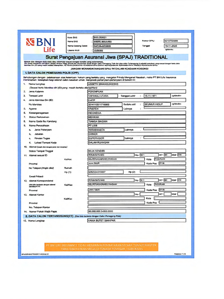 SPAJ UPLOAD SOLDAS - Dikompresi | PDF