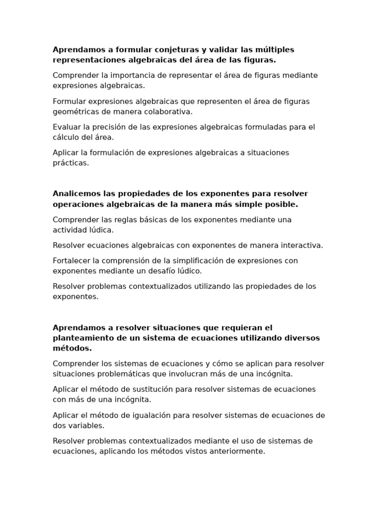 Aprendamos a Formular Conjeturas y Validar Las Múltiples ...