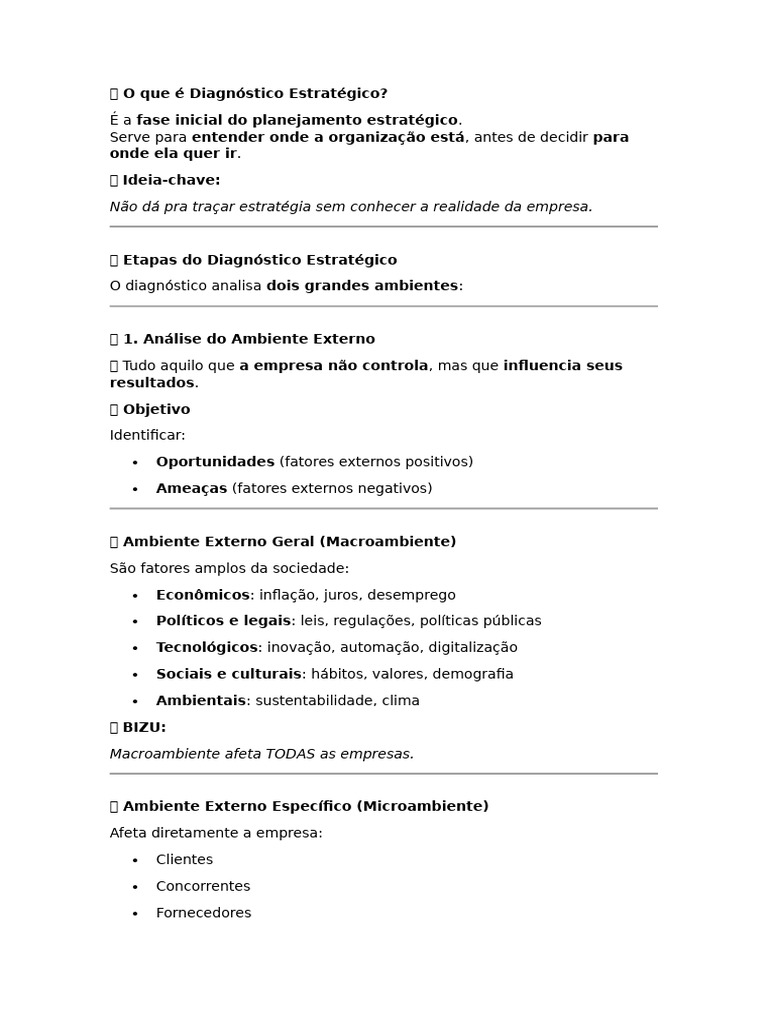 Controladoria Resumo Tema 2 | PDF | Análise SWOT | Planejamento estratégico