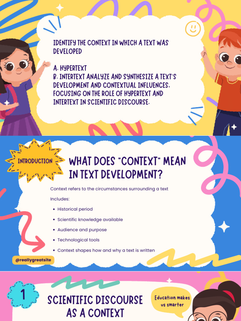 Lesson 4-Identify The Context in Which A Text Is Developed | PDF