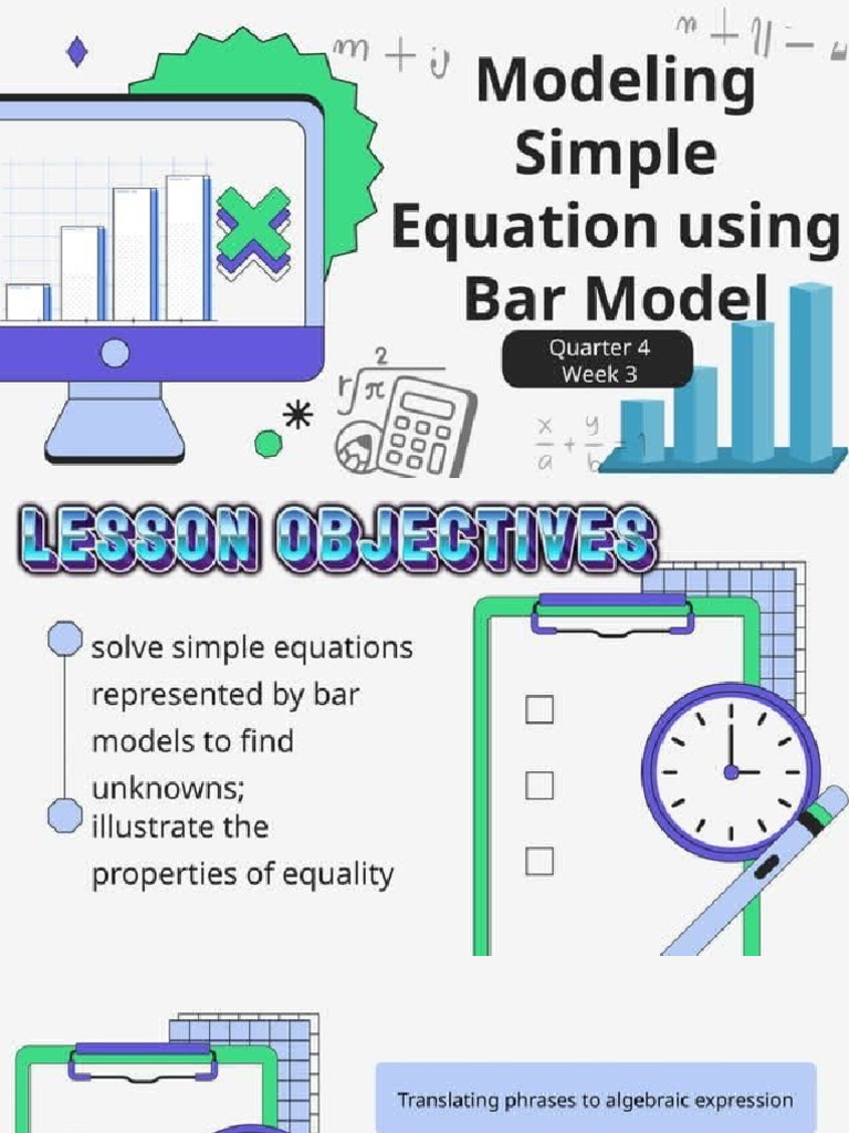 Modeling Simple Equation Using Bar Model | PDF