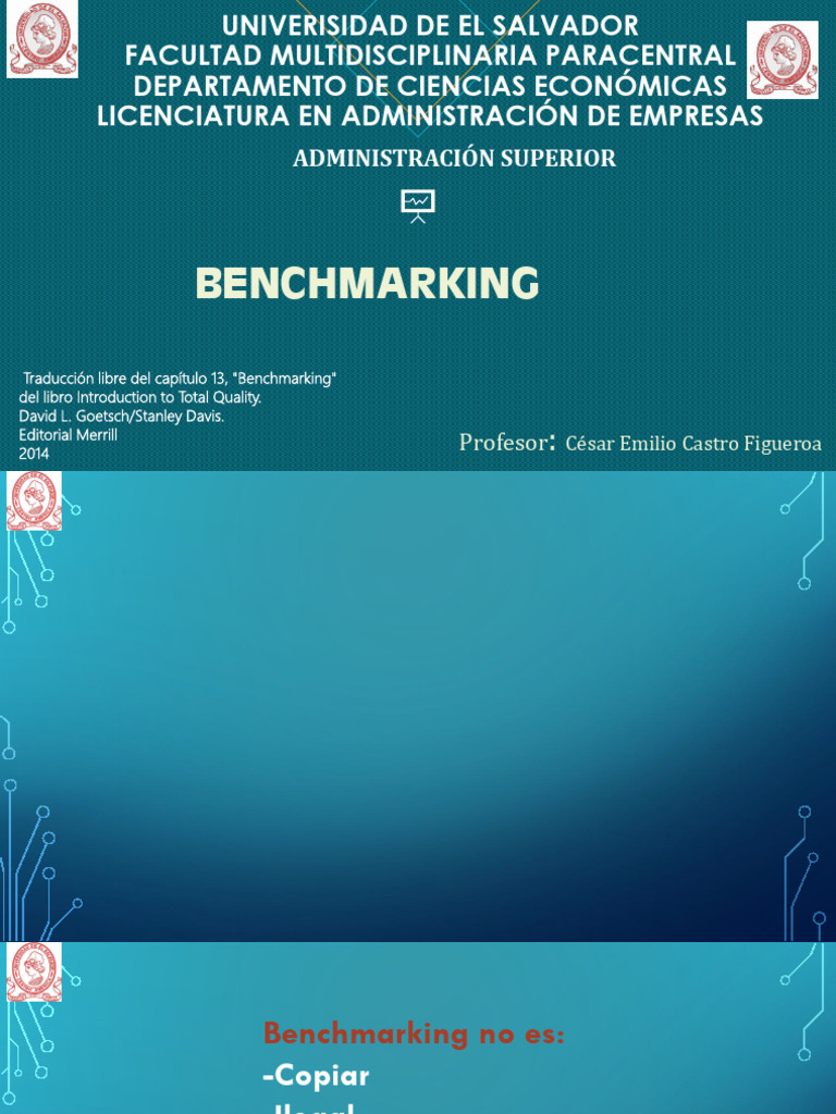 Clase 12 Benchmarking | PDF | Benchmarking | Business