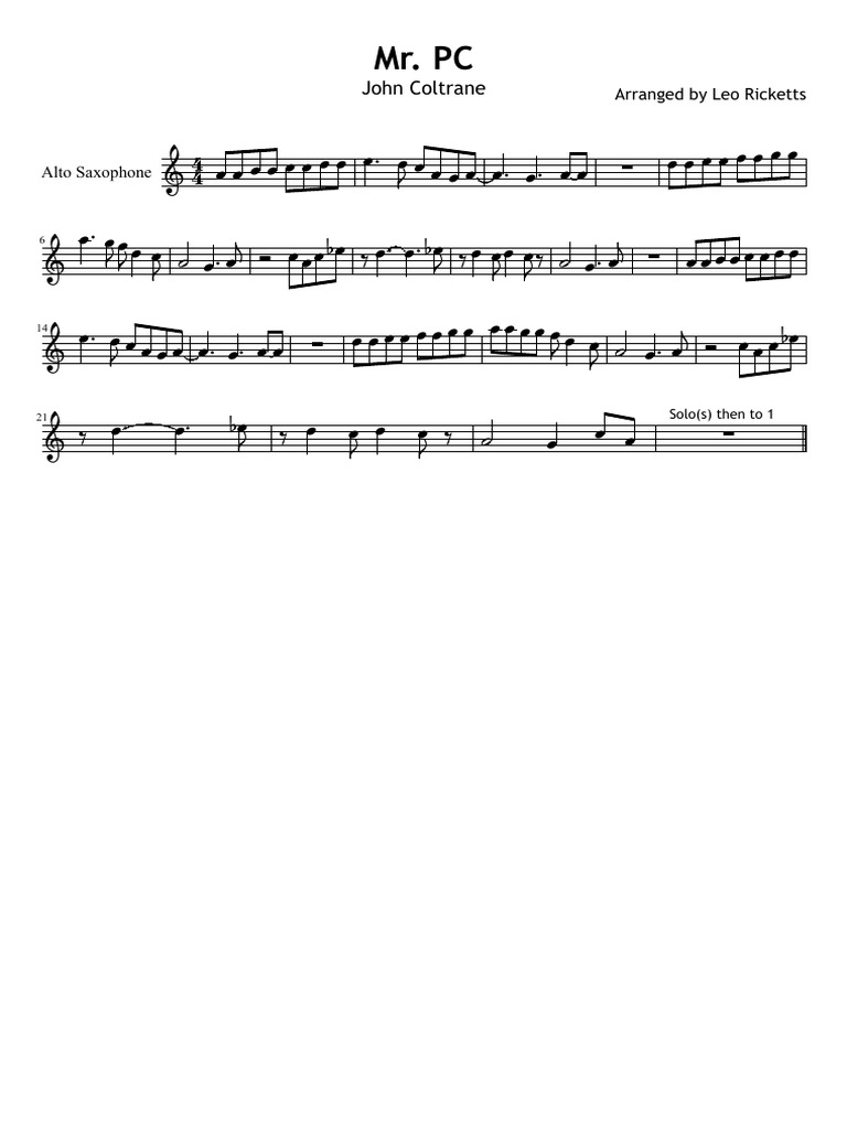 MR PCJohn Coltrane | PDF