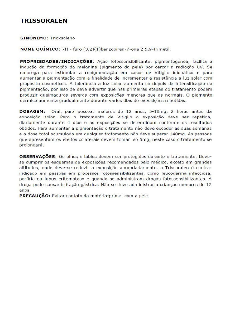 Trissoralen Bula | PDF