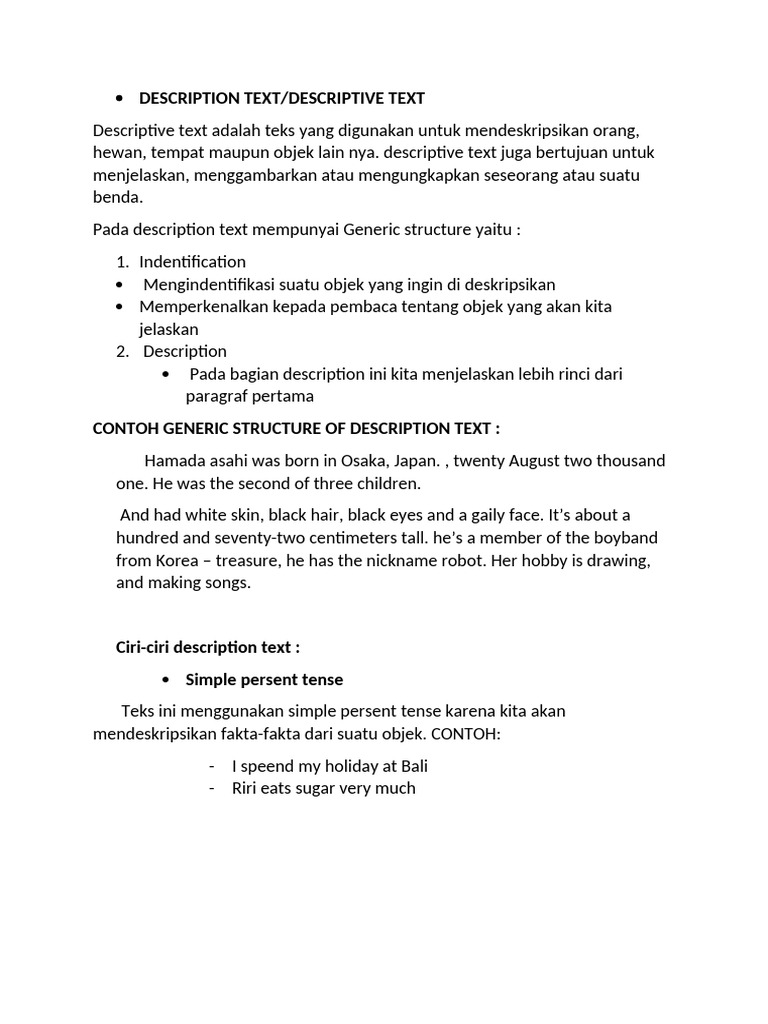 Description Text/Descriptive Text | PDF
