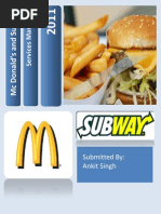 Download MacDonalds and SubWay by Ankit SN100666475 doc pdf