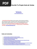 Modelo carta venta  Marketing  Cliente