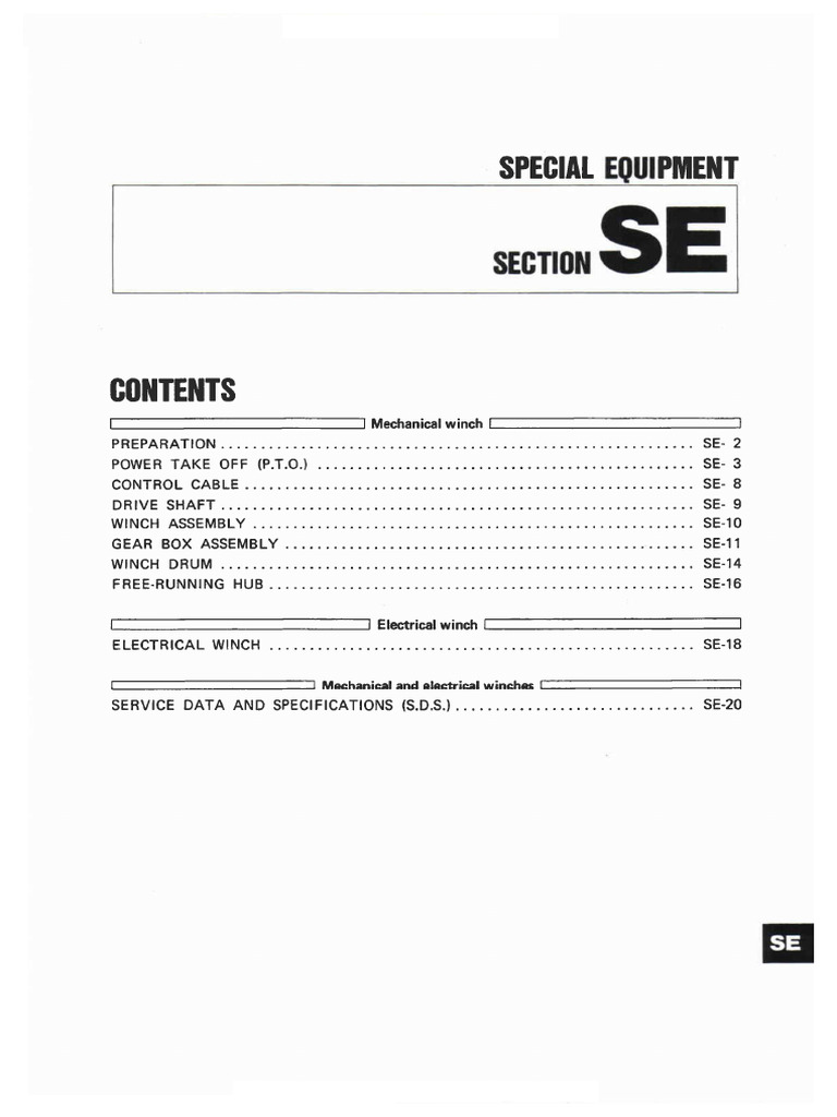 Special Equipment | PDF